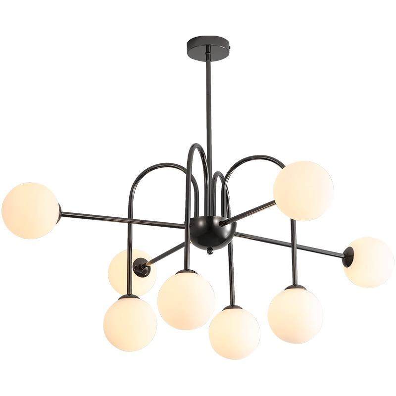 复古法式客厅吊灯珍珠黑中古魔豆卧室主灯美式高级感设计师餐厅灯