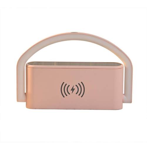 2022爆款LED闹钟手机无线快充手提钟小夜灯