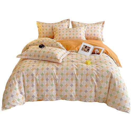 秋冬新款全棉加厚磨毛四件套纯棉轻奢简约床单床笠被套床品