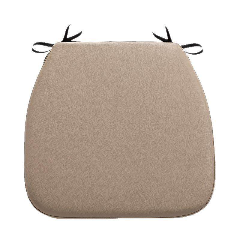 皮革坐垫马蹄形餐椅皮质坐垫记忆棉防滑实木椅子软座垫屁股皮垫子