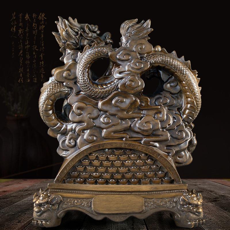 祥龙盛世龙件迁家居客厅开玄关风水装饰办公yyh龙摆室乔业前摆台