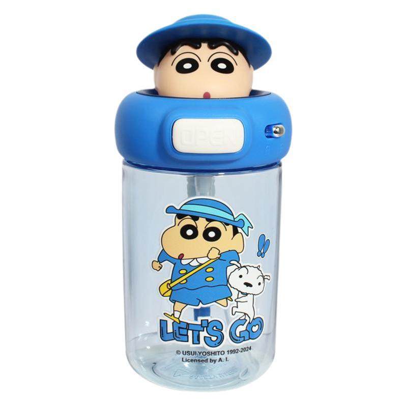 正版蜡笔小新碰碰杯卡通儿童塑料杯tritan材质大容量学生吸管杯子,户外/登山/野营/旅行用品,水杯,淘宝优惠券,粉丝福利购,淘宝优惠卷