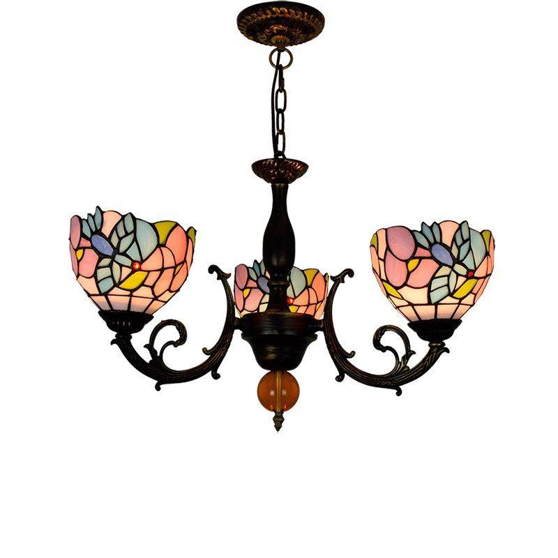 蒂凡尼彩色玻璃田园艺术小鸟吊灯美式酒吧会所卧室餐厅灯,家装灯饰光源,智能吊灯,淘宝优惠券,粉丝福利购,淘宝优惠卷