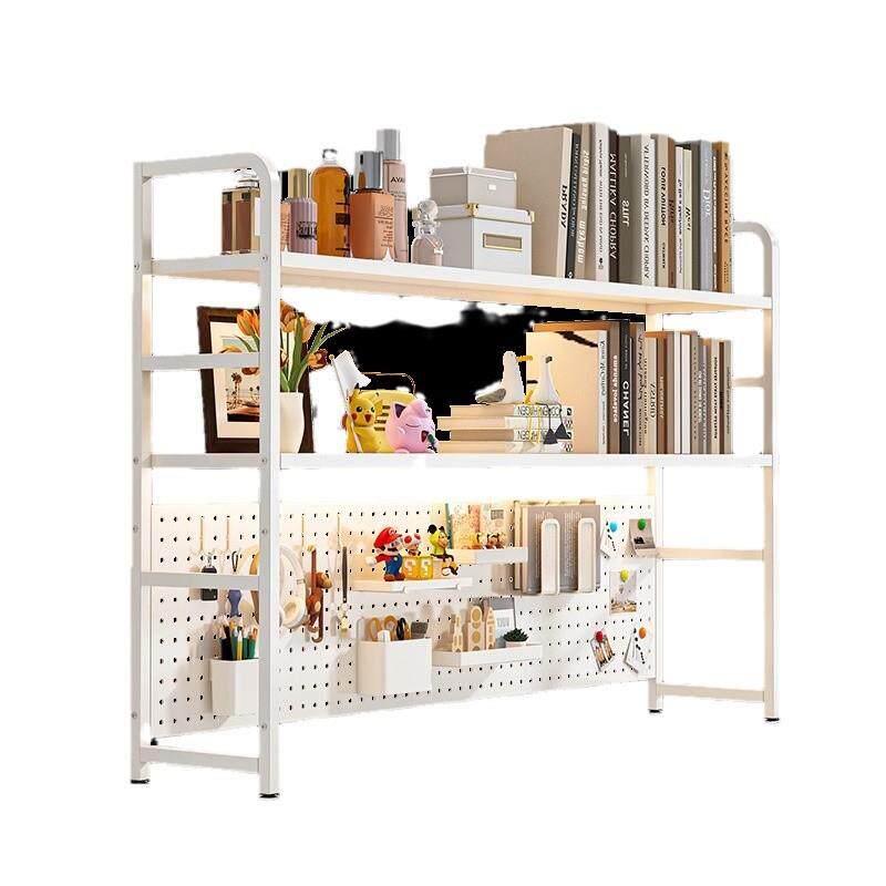 桌面置物架桌上书架洞洞板家用学习书桌多层办公室工位收纳展示架