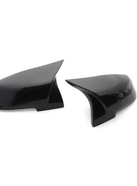 适用于1234系M2F30F32M改装M3碳纤纹后视镜壳牛角AN款罩盖