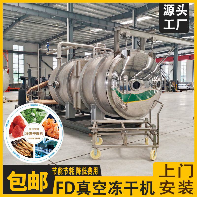 FD干燥机 果蔬冻干机 中药材真空冷冻干燥设备 商用大型冻干机械