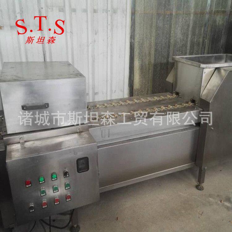 H自动鸭胗切口机 鸡胗鸭胗处理设备 鸭胗自动开口机切口准确平稳