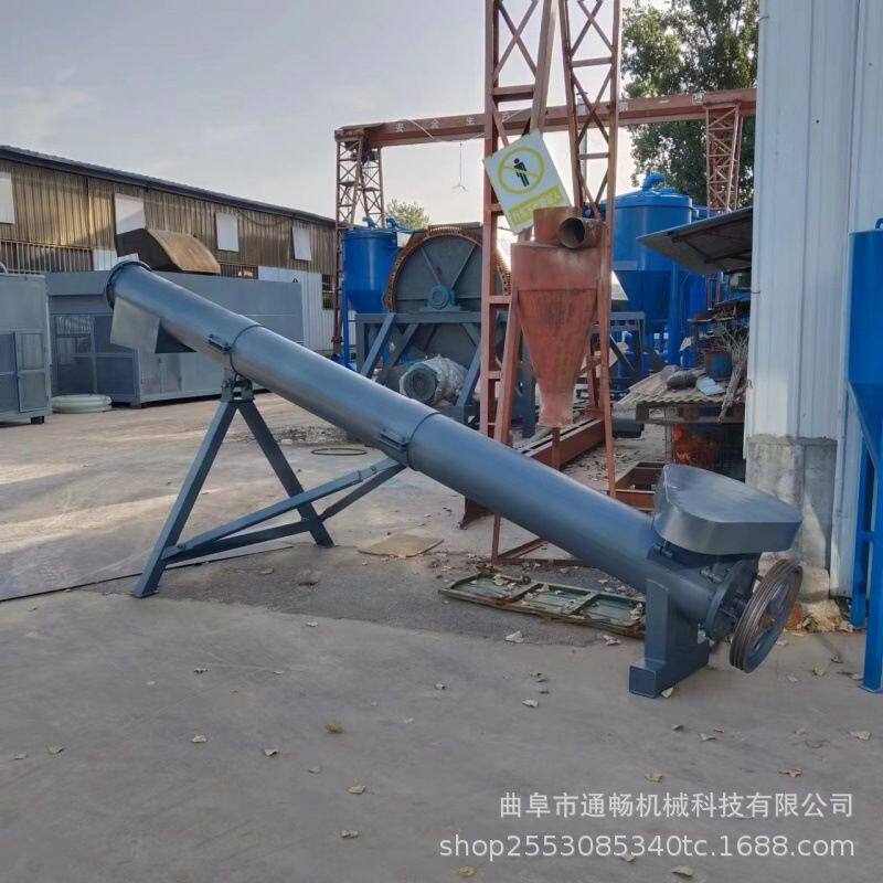 双轴管式螺旋输送机 粉末颗粒上料机 污泥石灰水泥无轴螺旋输送机