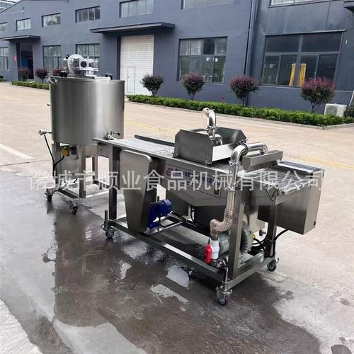400型涂层机大型饼干芒果干薯片巧克力涂层机 巧克力淋浆机上浆机