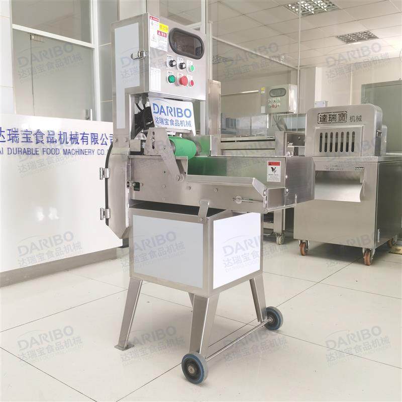 lDRB-304熟肉切片机切熟鸡胗鸭胗薄片 苦粉切段机切猪小肠粉肠机