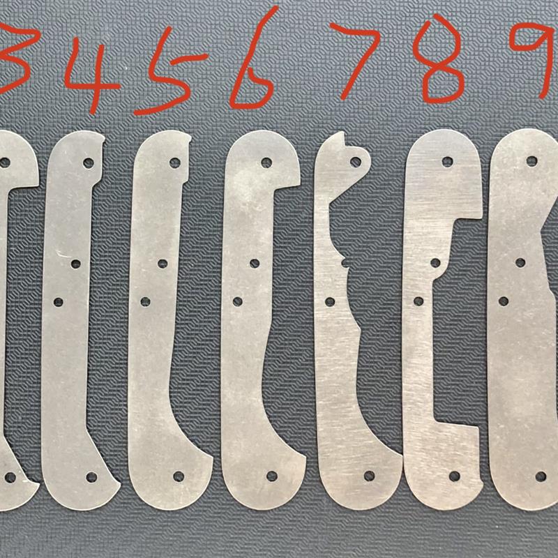 石洗tc4钛合金91mm系列瑞士军刀改装用的tc4钛合金隔板衬板夹板