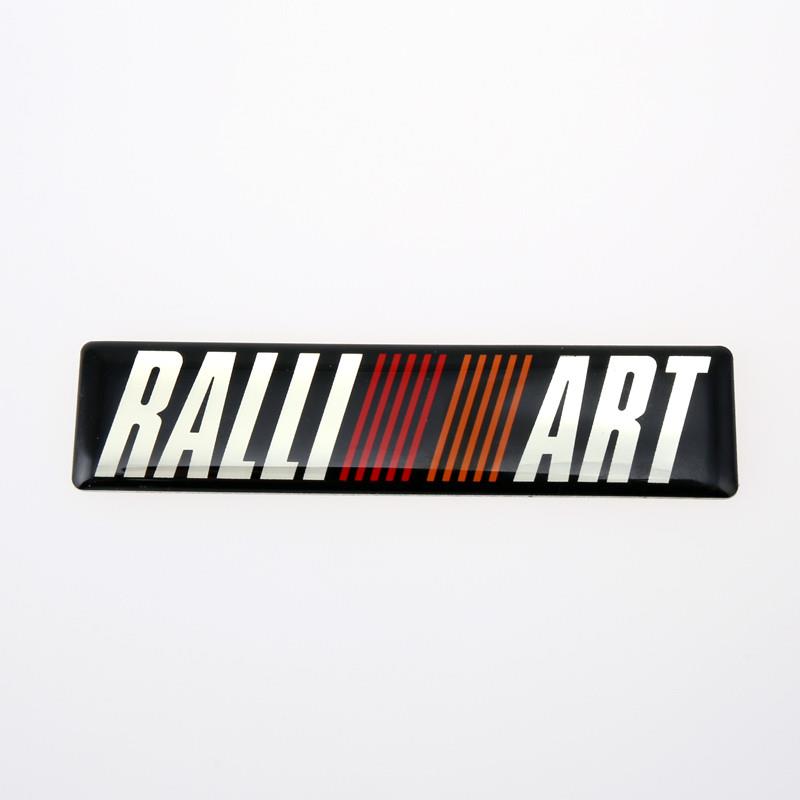 三菱汽车改装拉力艺叶子板车标RALLIART铝合金滴胶车尾装饰贴标