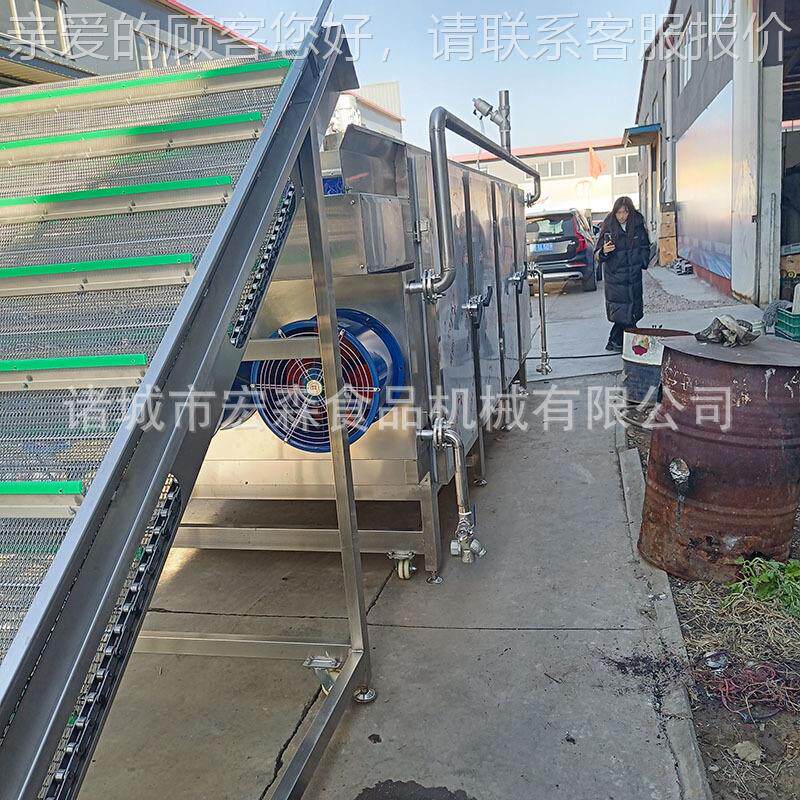 全自动烘带式多层机烘干机茶叶八辣椒干燥角蚕ITS蛹黑水虻清洗干