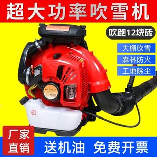 大功率大棚吹雪机四冲程背负汽油吹风机工地风力灭火吹树叶鼓风机