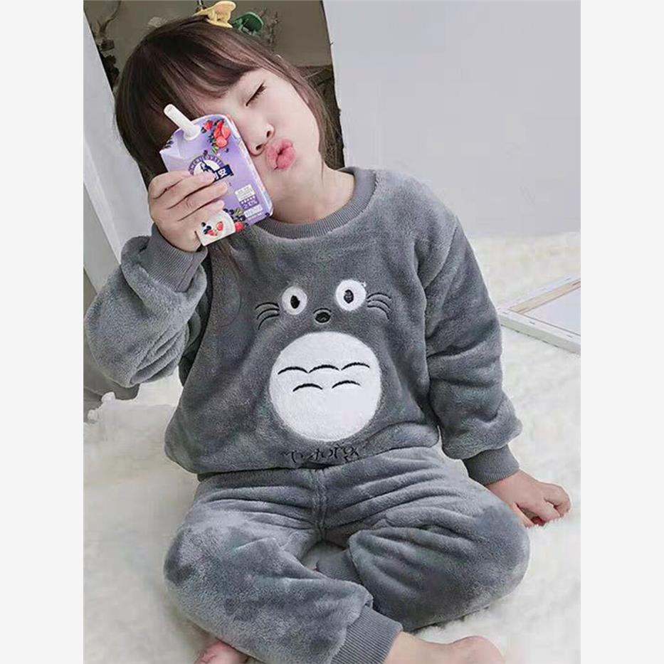 儿童珊瑚绒睡衣男童女童