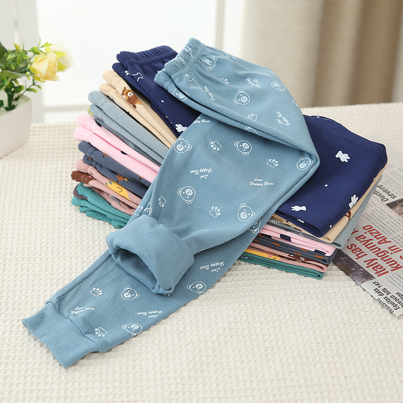 儿童纯棉卫生裤单条女童内穿卫生裤宝宝薄款打底裤男童保暖裤秋冬