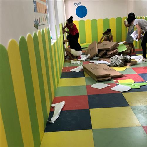 早教儿童防撞墙贴软包幼儿园教室墙裙防撞壁贴壁纸自粘海绵泡沬垫