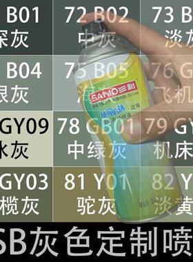 B05海灰色RAL7035手摇自动喷漆国标GY09冰灰色B04/B02金属防锈漆
