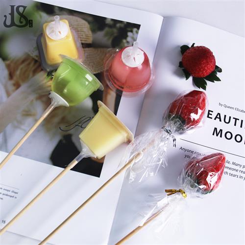 新品水果草莓果冻花束制作插花固定支架胶底托diy包装制作材料包