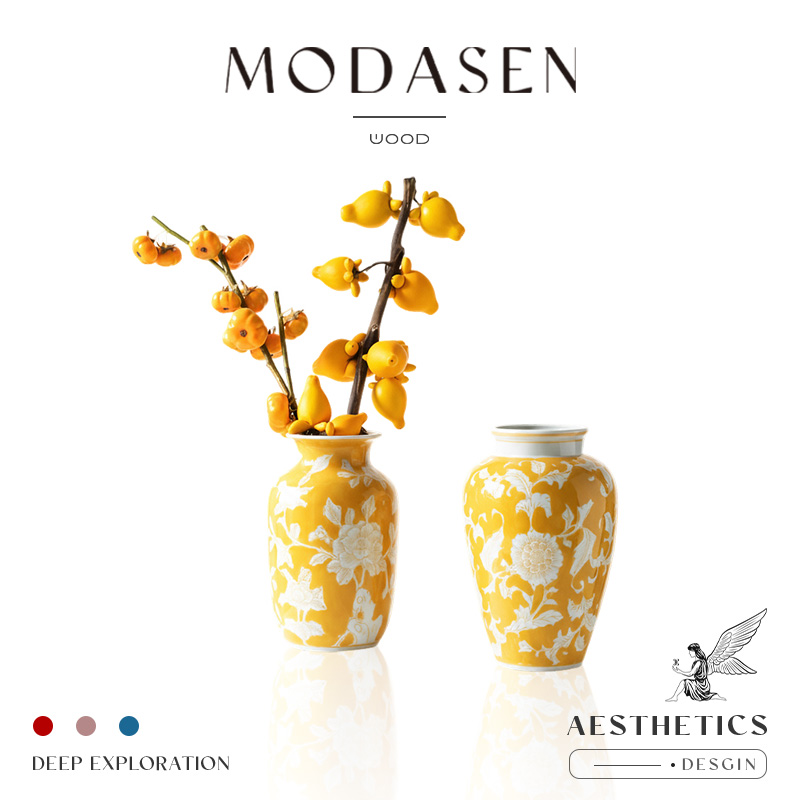 MODASEN新中式手绘青花陶瓷花瓶