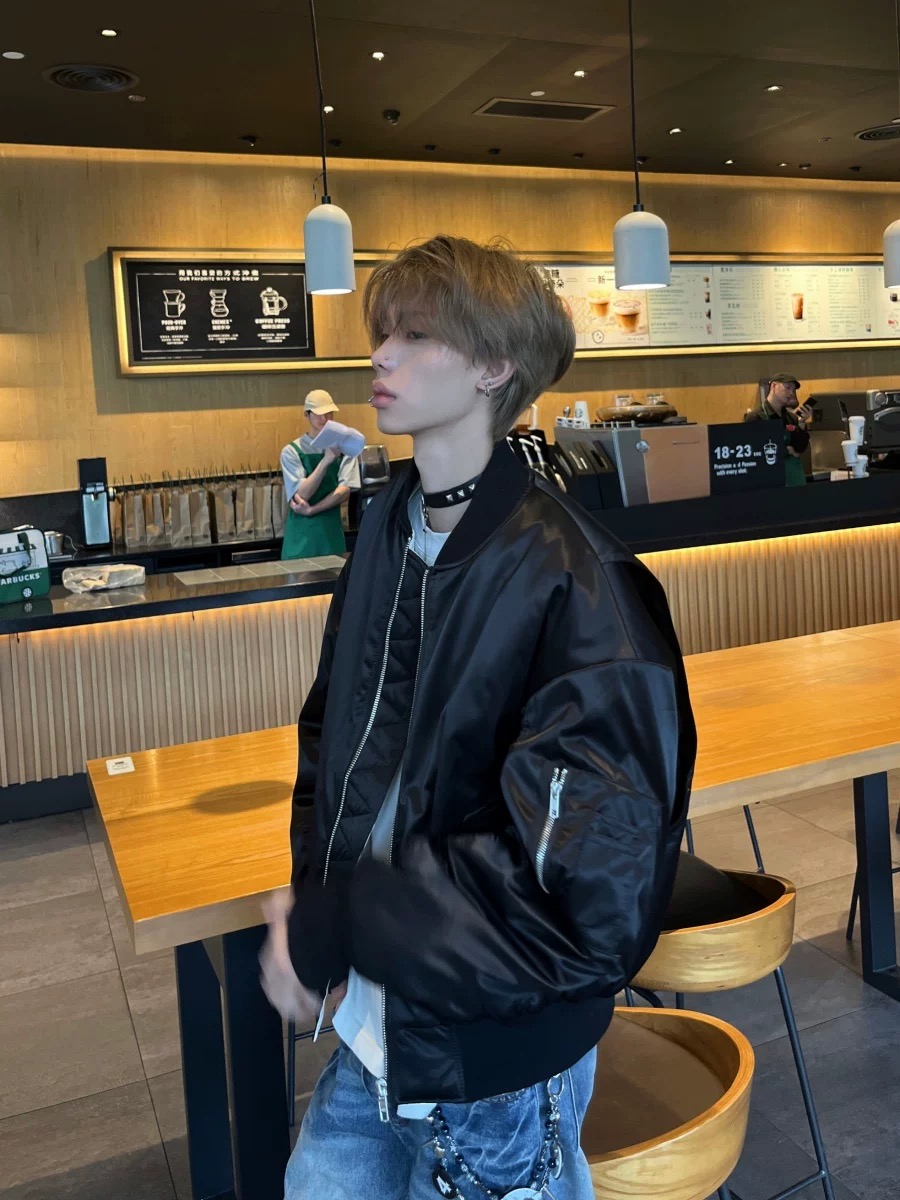 新时代OG 3M MA1飞行夹克棒球bomber棉服短宽弯刀三防保暖棉外套