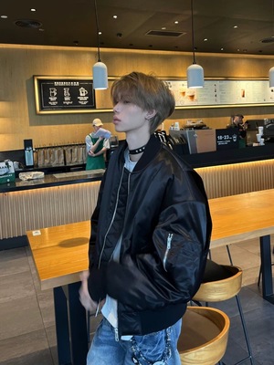 新时代OG 3M MA1飞行夹克棒球bomber棉服短宽弯刀三防保暖棉外套