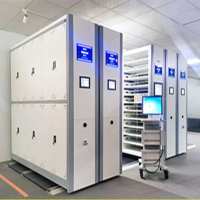 密集架档案文件柜手摇电动智能移动钢制地轨拆装柜不锈钢置物货架