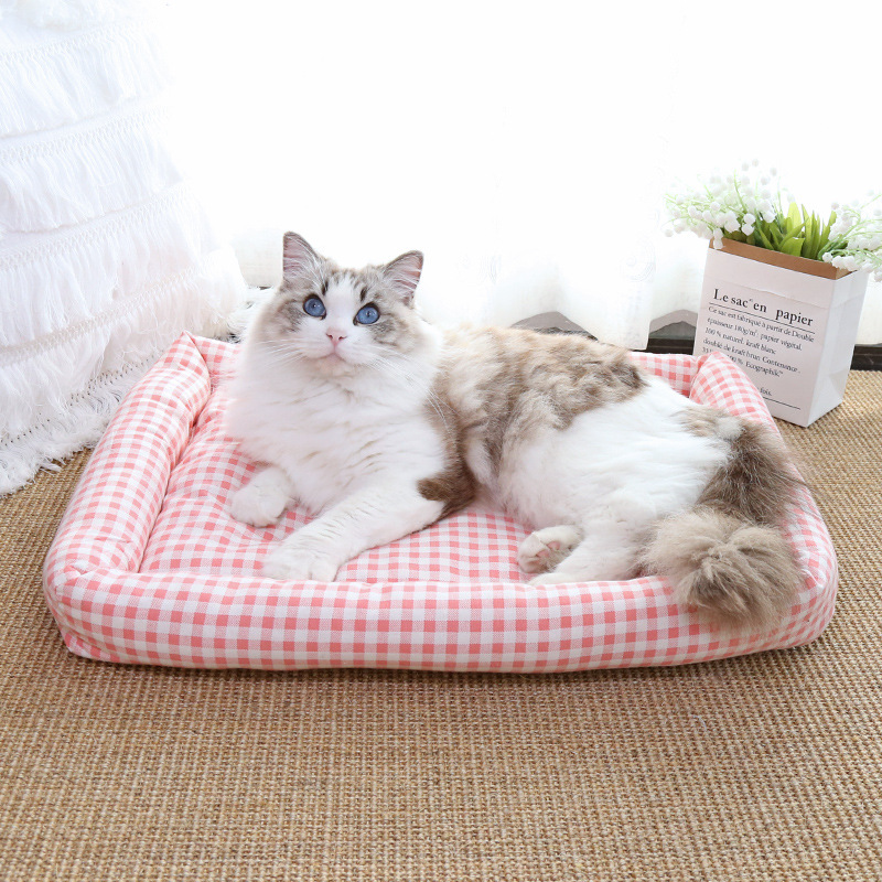 四季通用简易宠物窝春秋保暖垫子猫窝小型犬狗窝加厚帆布狗垫猫垫