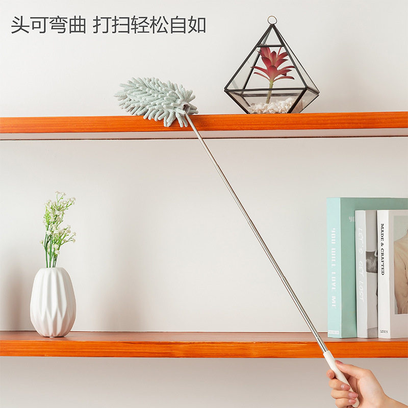 可伸缩鸡毛掸子大扫除尘刷可水洗雪尼尔除尘掸家务清洁打扫禅子