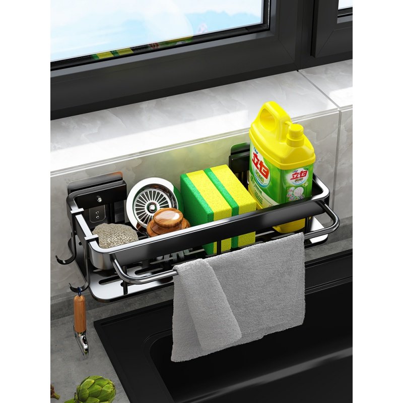 抹布架厨房收纳架置物架水池海绵沥水挂篮水槽沥水神器家用调料架,厨房/烹饪用具,抹布架/厨房清洁收纳架,淘宝优惠券,粉丝福利购,淘宝优惠卷