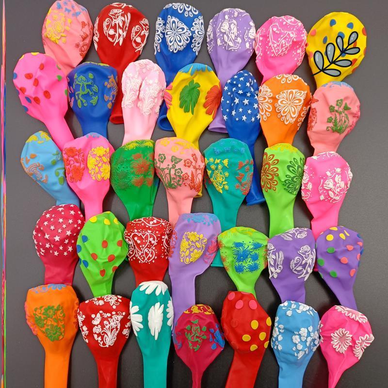 汽球儿童彩色无毒大号加厚创意可爱多款混搭卡通彩色玩具地推无毒