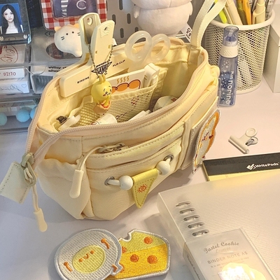 小红书同款魔法厨房大容量笔袋DIY手提多层学生开学新文具收纳袋