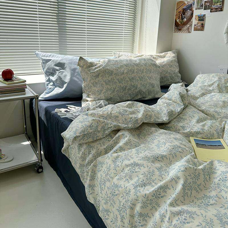 单品ins风碎花纯棉被套韩式小清新单件被罩学生宿舍双人200*230cm,床上用品,学生床品套件,淘宝优惠券,粉丝福利购,淘宝优惠卷
