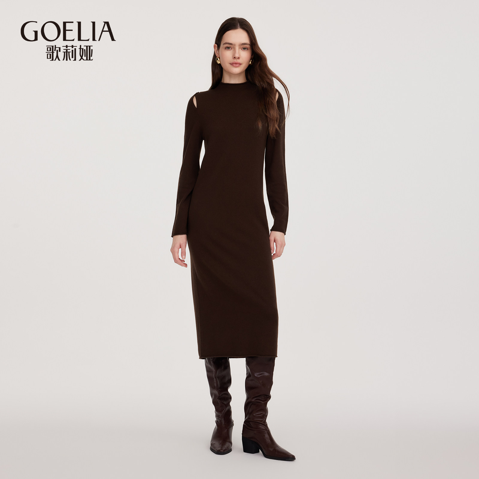 歌莉娅冬季新品全羊毛毛织连衣裙1ESL4G950,女装/女士精品,连衣裙,淘宝优惠券,粉丝福利购,淘宝优惠卷
