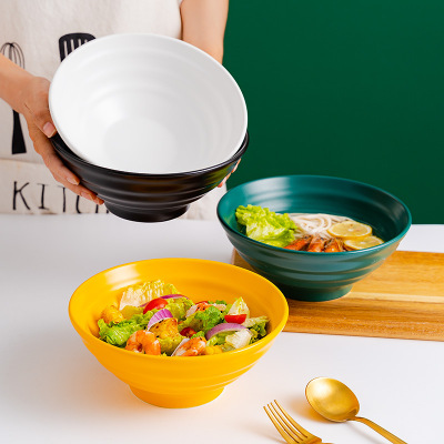 Creative Japanese beef noodle bowl Simple European Lamian Noodles bowl Korean tableware bowl Commercial Spicy Hot Pot b