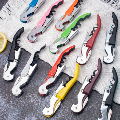 Stainless steel seahorse knife wine opener, multifunctional opener, bottle opener, portable bottle opener