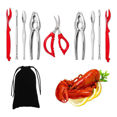 Amazon Seafood Tool Set: Shrimp and Crab Tools, Crab Claws, Needles, Walnuts, Shrimp Thread Scissors, Seafood Tools