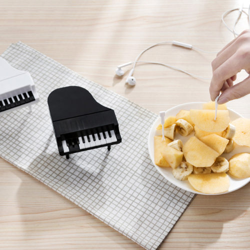 Piano fruit fork, home European style set, fruit skewer, creative fruit scoop, dessert small fork