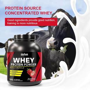 跨境出口乳清蛋白粉外贸whey protein powder草莓味2lbs 1kg