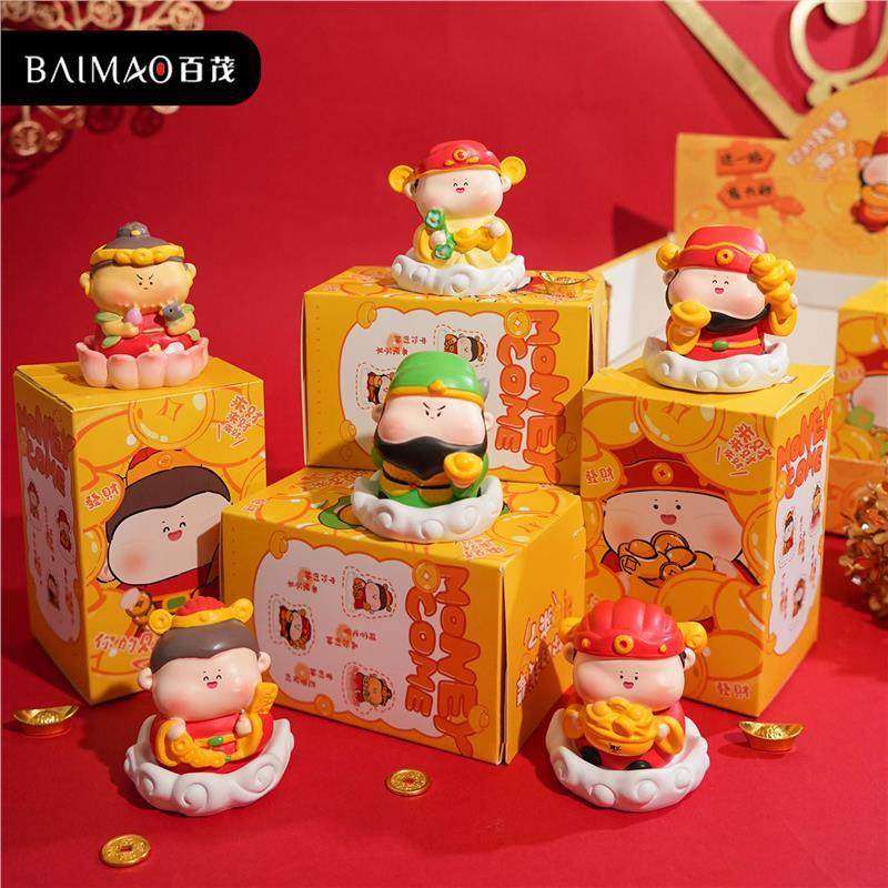 原创新年春节五路财神爷国潮公仔摆件创意树脂微景观桌面车载摆件,饰品/流行首饰/时尚饰品新,摆件,淘宝优惠券,粉丝福利购,淘宝优惠卷