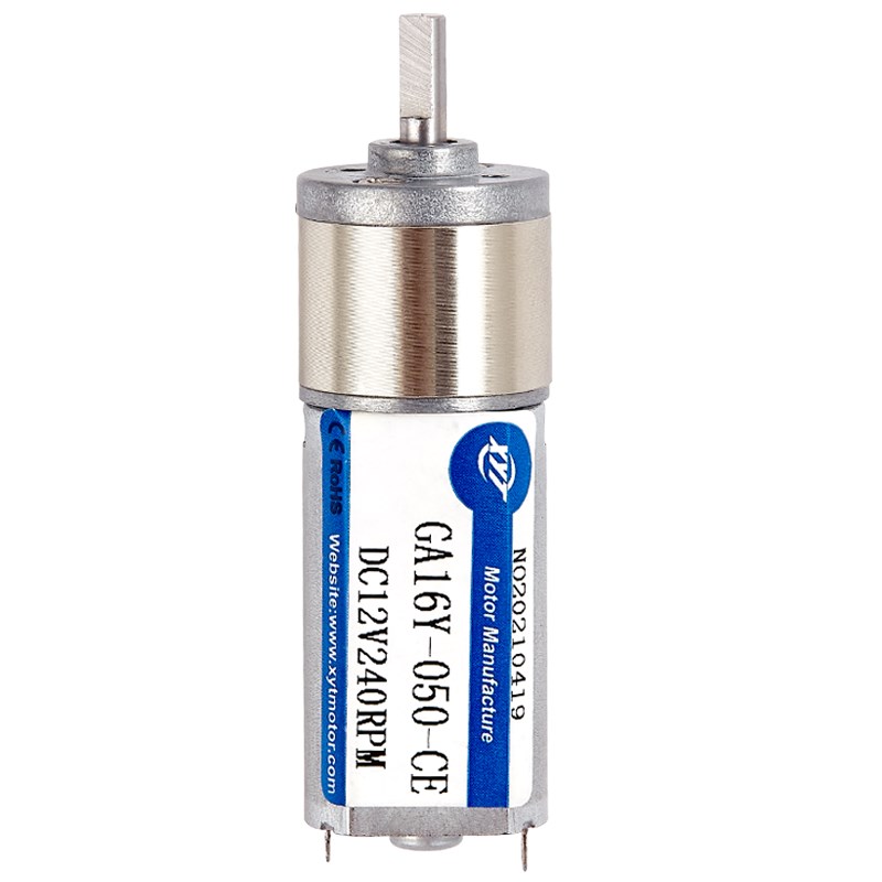 微型GA16Y050直流减速电机6V12V调速正反转低速大力矩马达小电机