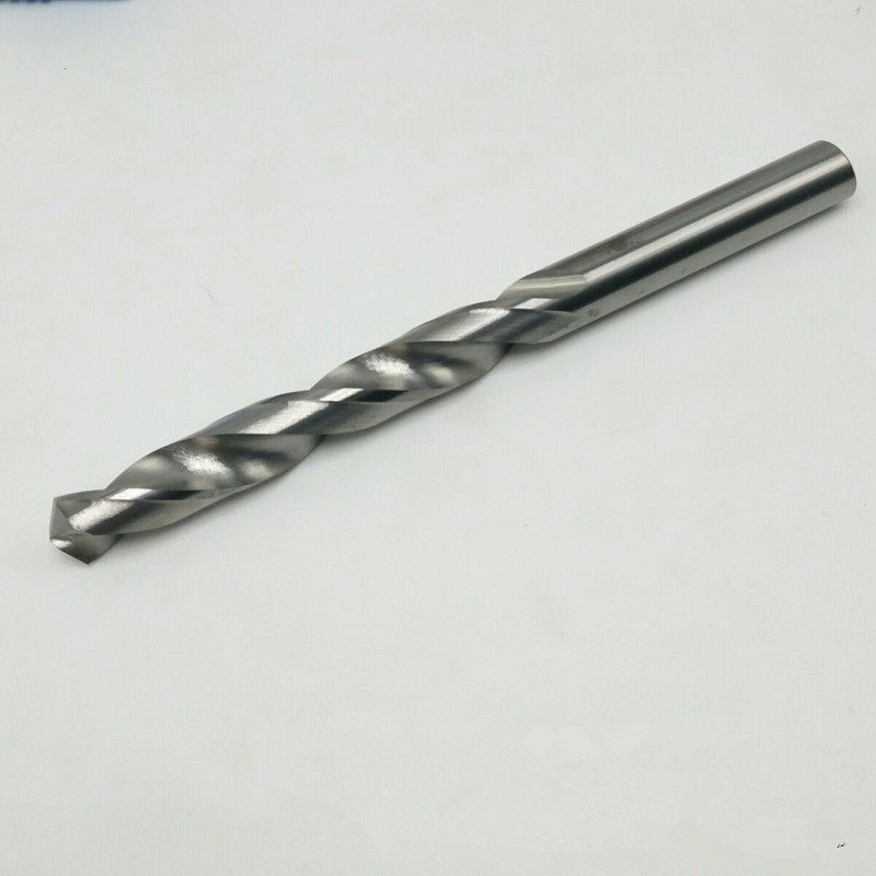 台湾加长超硬整体硬质合金钻头进口材质钨钢55度麻花钻头9-20*100