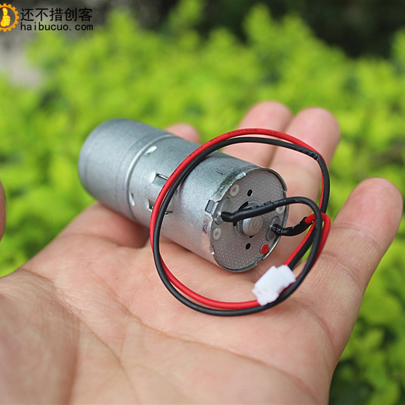 370直流减速电机 25mm全金属齿轮减速箱 碳刷马达 DC5-24V