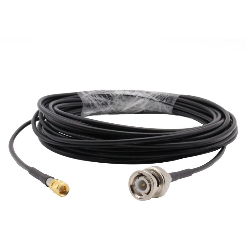 射频连接 线BNC转M5/L5 10-32UNF加速度传感器振动测试连接线低噪