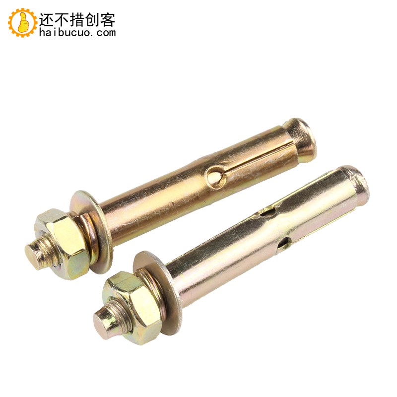 镀锌膨胀螺丝外膨胀螺栓6mm拉爆爆炸螺丝钉膨胀管国标M8M10M