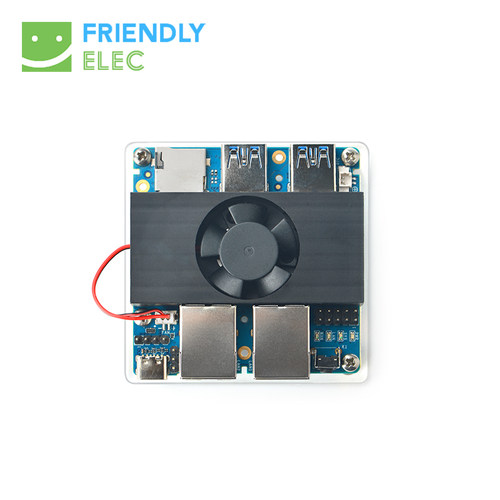 NanoPi R4S双网口开发板1GB/4GB,CNC全金属外壳RK3399双千兆网口