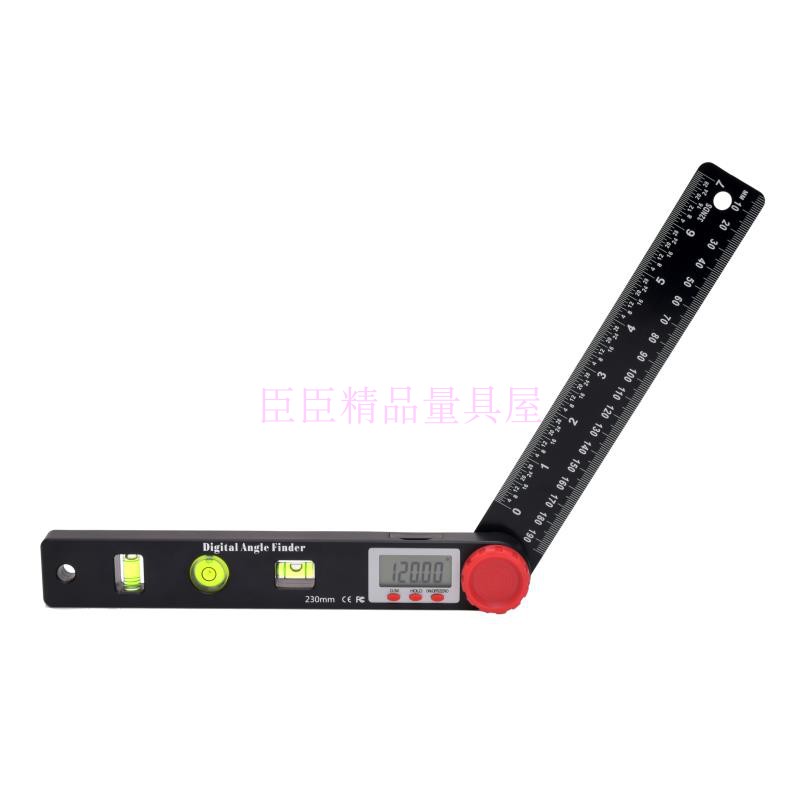 臣臣 4和1数显角度尺 多用途水平尺 坡度仪  量角器 水准仪 直尺