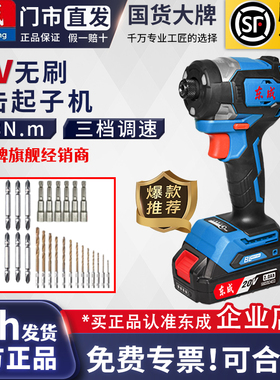 东成20V充电式无刷起子机DCPL208锂电冲击手电钻东城螺丝批螺丝刀