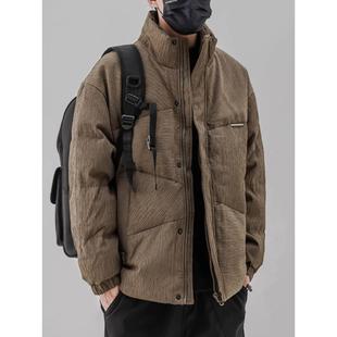 日系覆古立领工装 BIAS潮牌羽绒服男短款 外套加厚面包服 neith