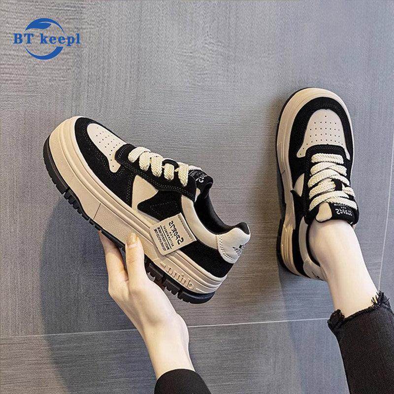 低帮滑板鞋女2025春秋厚底舒适气质百搭时尚潮休闲软底防滑老爹鞋,女鞋,时尚休闲鞋,淘宝优惠券,粉丝福利购,淘宝优惠卷